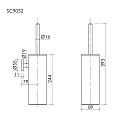 Ершик Sancos Base SC9032CH хром