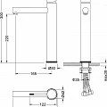 Смеситель для раковины Timo Saona 2311/03F черный матовый