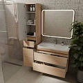 Тумба с раковиной Style Line Атлантика 90 ясень перламутр