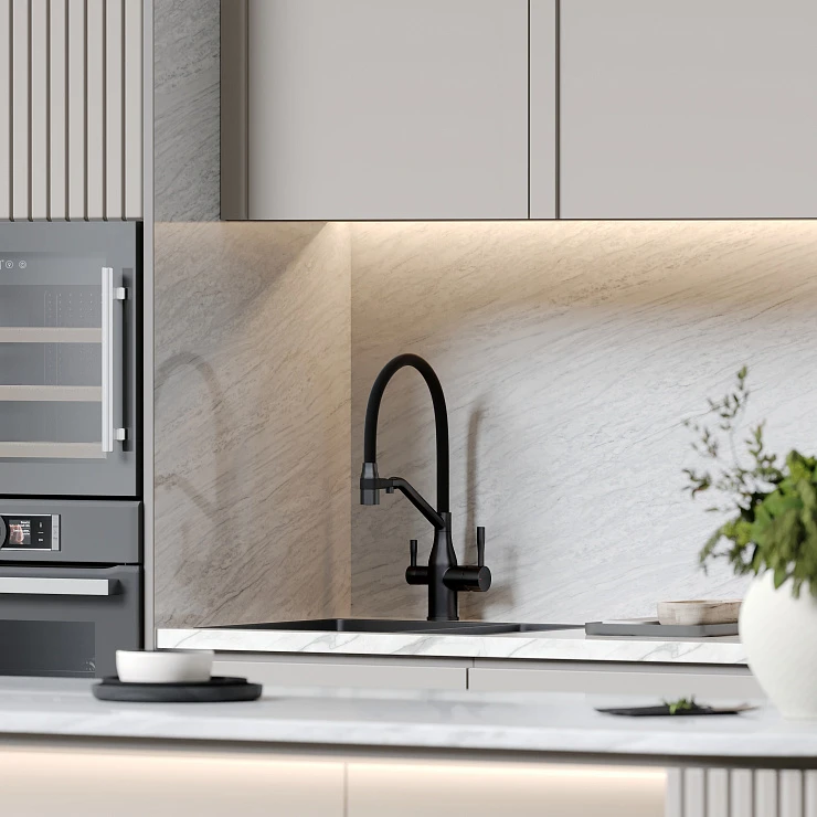 Смеситель для кухни Sancos Orta SC4008MB черный матовый