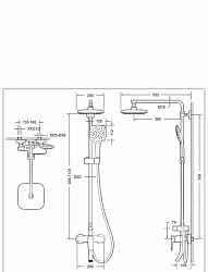 Душевая стойка Bravat Source F6173218CP-A-ENG хром