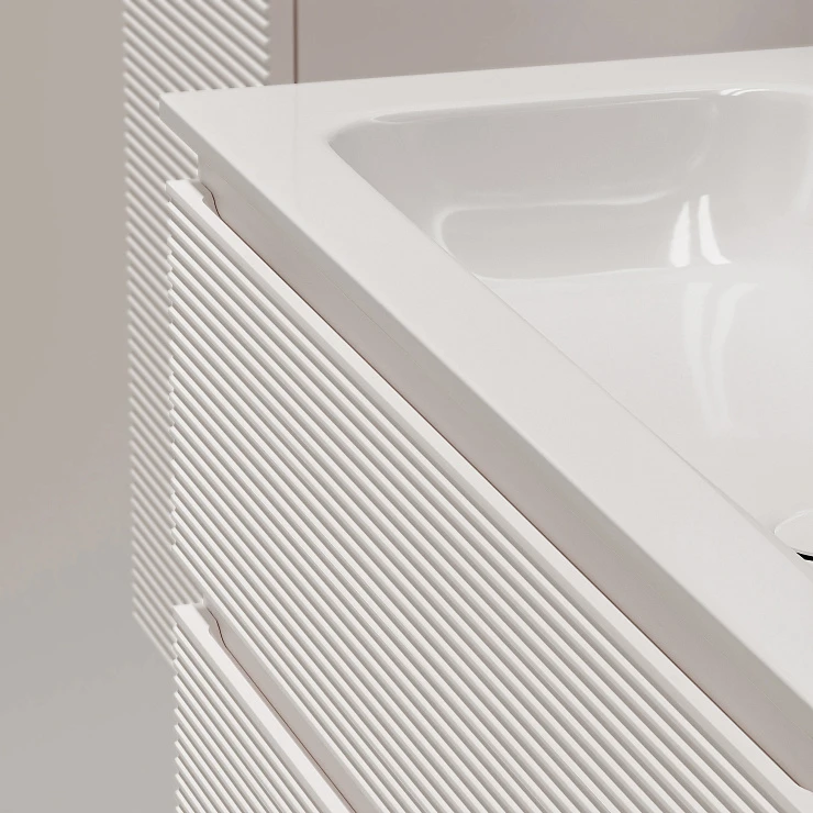 Тумба под раковину Sancos Folk 120 FL120W белая матовая