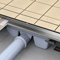 Душевой лоток AlcaPlast APZ6 850 с опорами, хром