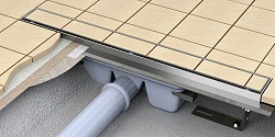 Душевой лоток AlcaPlast APZ6 750 с опорами, хром