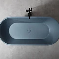 Ванна из искусственного камня ABBER Frankfurt 170x75 AM9941G серая матовая