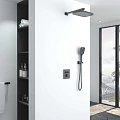 Душевой комплект Vincea VSFW-321MT1GM вороненая сталь