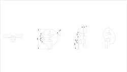 Смеситель встраиваемый для душа Bravat PB8369402BW-2-ENG черный