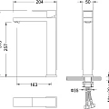 Смеситель для раковины Timo Selene 3061/00F хром