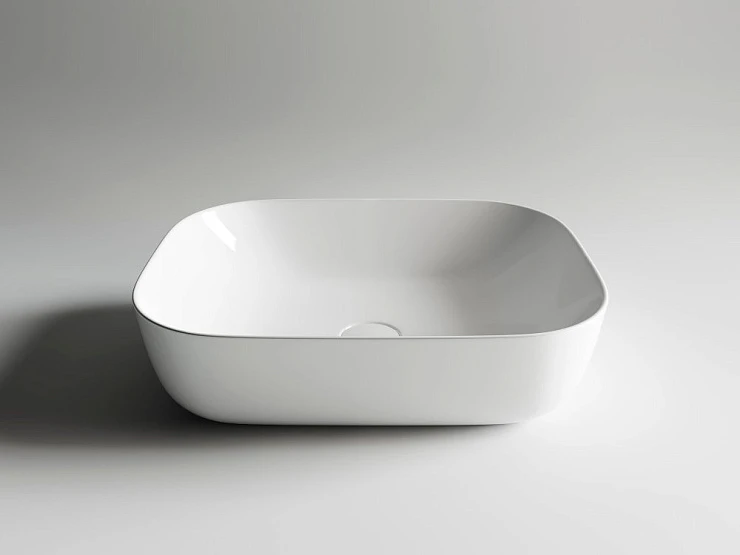 Раковина накладная Ceramica Nova Element CN6008 белая глянцевая
