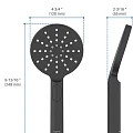 Душевая лейка Aquatek Оберон AQ2006MB черный матовый