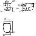 Чаша для унитаза подвесного Ideal Standard Dea AquaBlade T348801