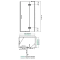 Душевой уголок Wasserkraft Aller 120x90см 10H07RBLACK профиль хром/черный, стекло прозрачное