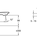 Смеситель для раковины Jacob Delafon Stance E14760-CP хром