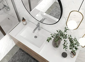 Раковина встраиваемая Santek Элина 60см 1WH501606 белая глянцевая