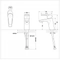 Смеситель для раковины Bravat Line F15299C-1 хром