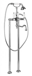 Напольный смеситель для ванны с душем Cezares FIRST-VDP2-01-Bi хром