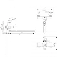 Смеситель Bravat Drop-D F648162C-LB-RUS для ванны с душем
