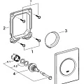 Кнопка смыва Grohe Nova cosmopolitan 38804SH0 хром глянцевая
