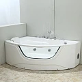 Акриловая ванна Black & White Galaxy GB5008 L с гидромассажем 160x100 белая глянцевая