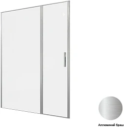 Душевая дверь в нишу Allen Brau Priority 160x200 см 3.31038.BA профиль серебро, стекло прозрачное