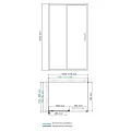 Душевой уголок Wasserkraft Main 110x80см 41S14 профиль хром, стекло прозрачное