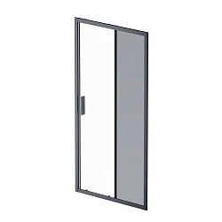 Дверь душевая в нишу AM.PM Gem 100см W90G-100-1-195BM профиль черный, стекло прозрачное/матовое