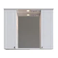 Зеркальный шкаф подвесной SanStar Lira 80 для ванной комнаты белый