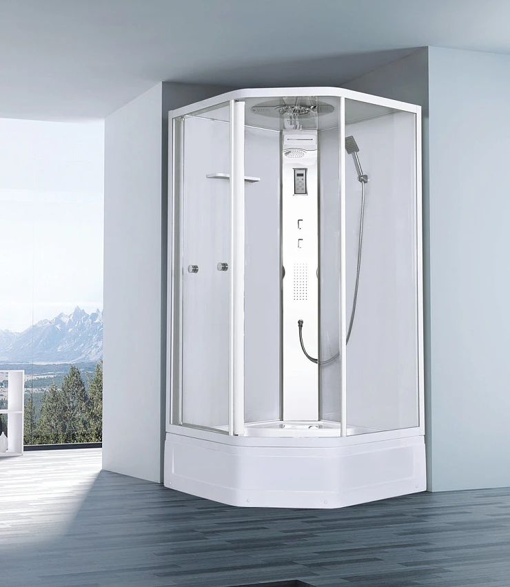 Душевая кабина Orans 100х100см EW-122 профиль белый