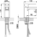 Смеситель для раковины Lemark plus Grace LM1506C хром