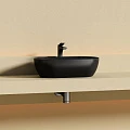Раковина накладная Ceramica Nova Twist CN12001MB черная матовая