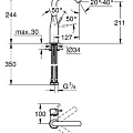 Смеситель для раковины Grohe Essence New 23541001 хром