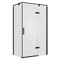 Душевой уголок Bravat Blackline 80x120см BS120.3113AB профиль черный, стекло прозрачное