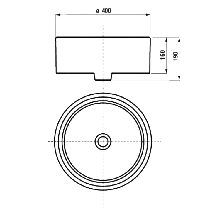 Раковина накладная Aquaton Mila 40 732700C000 белая