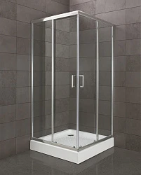 Душевой уголок BelBagno Uno 90x90см UNO-195-A-2-90-C-Cr профиль хром, стекло прозрачное