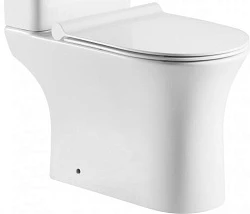 Чаша для унитаза-компакта Aquanet Roll 2-C rimless белая