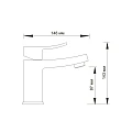 Смеситель для раковины Wasserkraft Aller 1063WHITE белый / хром
