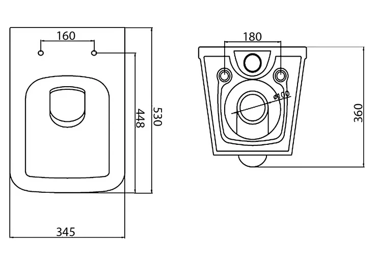 Чаша для унитаза подвесного BelBagno DORY BB522ACHR