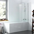 Шторка на ванну Damixa Skyline 80х140см DX35WBS-D080-140MT профиль хром, стекло прозрачное