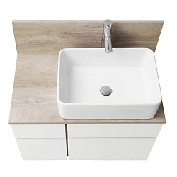 Столешница Aquaton Мишель 80 1A253003MIX40 c панелью, дуб эндгрейн