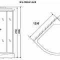 Душевая кабина Niagara Classic 130х90см NG-33394R профиль серебро