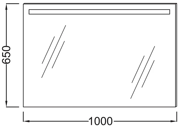 Зеркало Jacob Delafon Parallel 100 EB1416RU-NF с подсветкой и подогревом