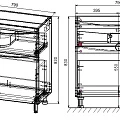 Тумба с раковиной Style Line Бергамо мини 80 напольная, антискрейч серый матовый