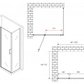 Душевой уголок ABBER Sonnenstrand 100x70см AG04100S-S70 профиль хром, стекло прозрачное