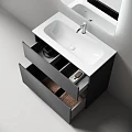 Тумба под раковину Sancos Folk Floor 90 FL90FGS напольная, Grey soft