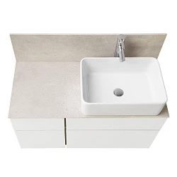 Столешница Aquaton Мишель 100 1A253303MIX40 с панелью, бежевая