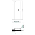 Душевой уголок Wasserkraft Berkel 100x90см 48P22 профиль хром, стекло прозрачное