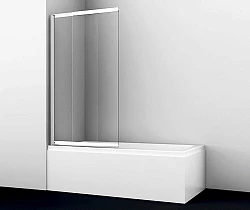 Шторка на ванну Wasserkraft Main 80x140см 41S02-80 WasserSchutz профиль хром, стекло прозрачное