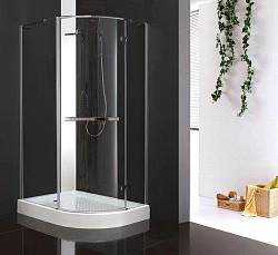 Душевой уголок Cezares Bergamo 120x100см BERGAMO-W-RH-1-120/100-ARCO-C-Cr-R-IV хром, стекло прозрачн