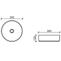 Раковина накладная Ceramica Nova Element CN6022MDH антрацит матовая