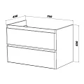 Тумба под раковину SanStar Arista 80 179.1-1.5.1. белая